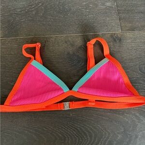 Colorful Triangle Bikini Top